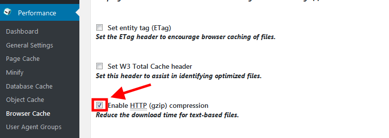 Bật Gzip Compression trong WP Super Cache