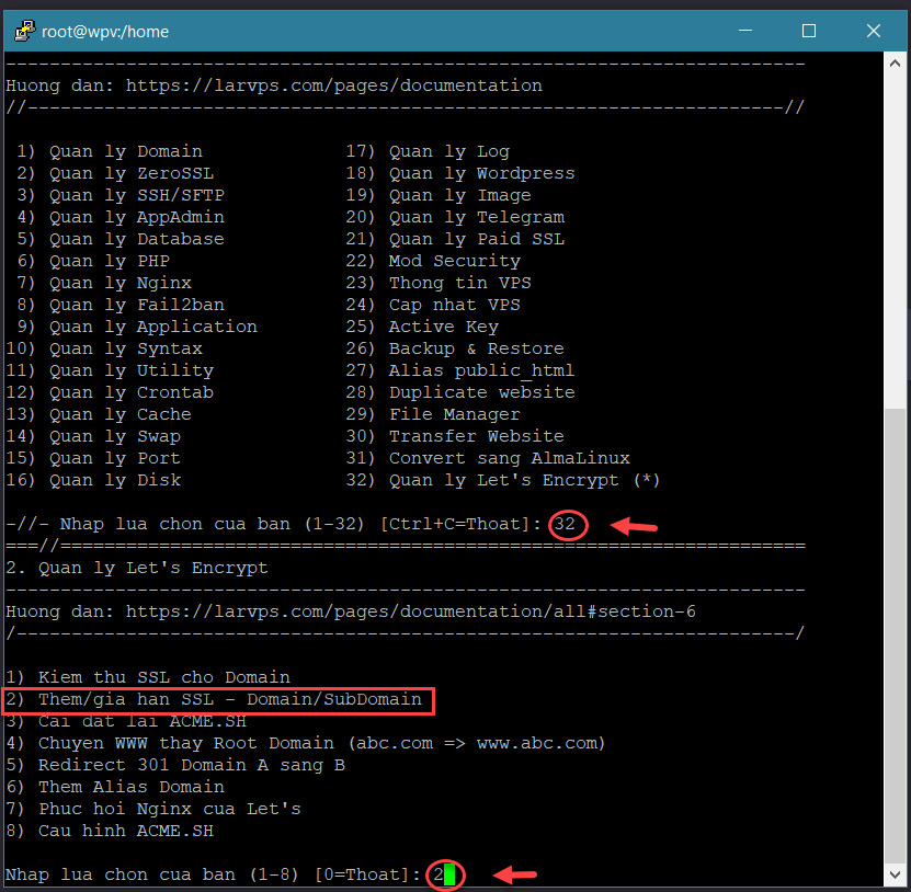 Cài SSL cho VPS