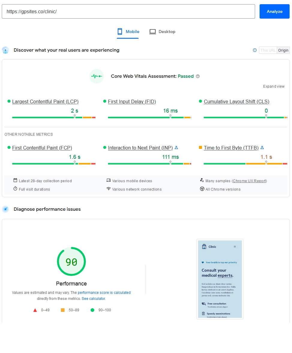 GeneratePress speed