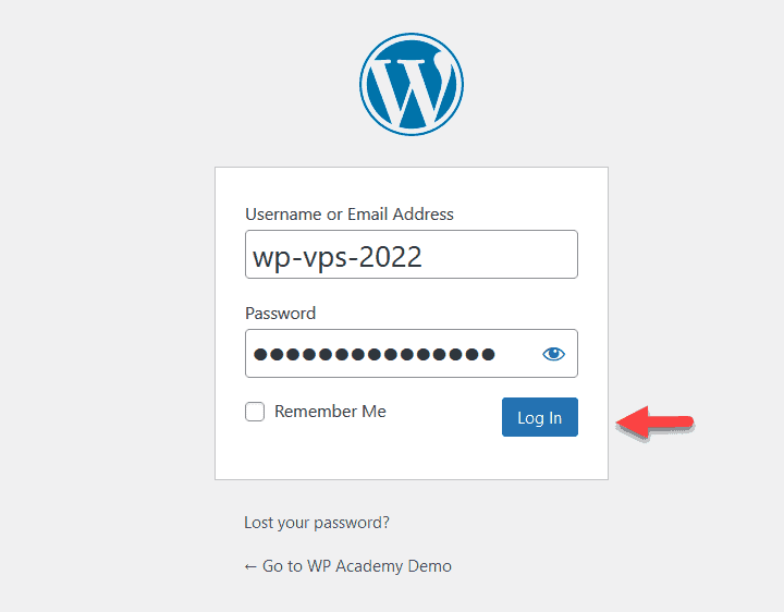 Login WordPress